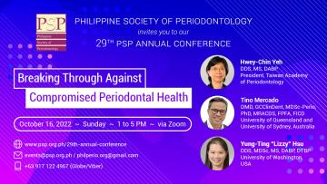 29th PSP Annual Conference | Breaking Through Against Compromised Periodontal Health